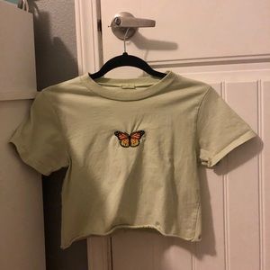 Light Green Butterfly t-shirt